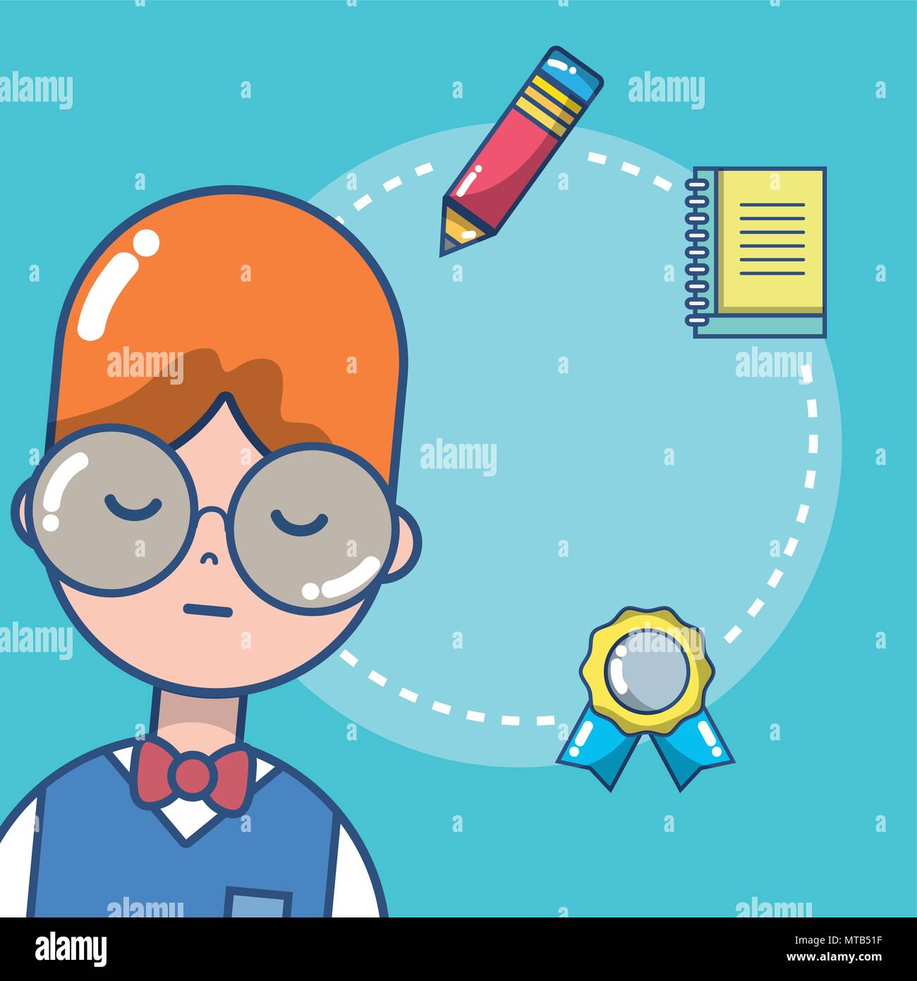 Young male school student Stock Vector Image & Art - Alamy