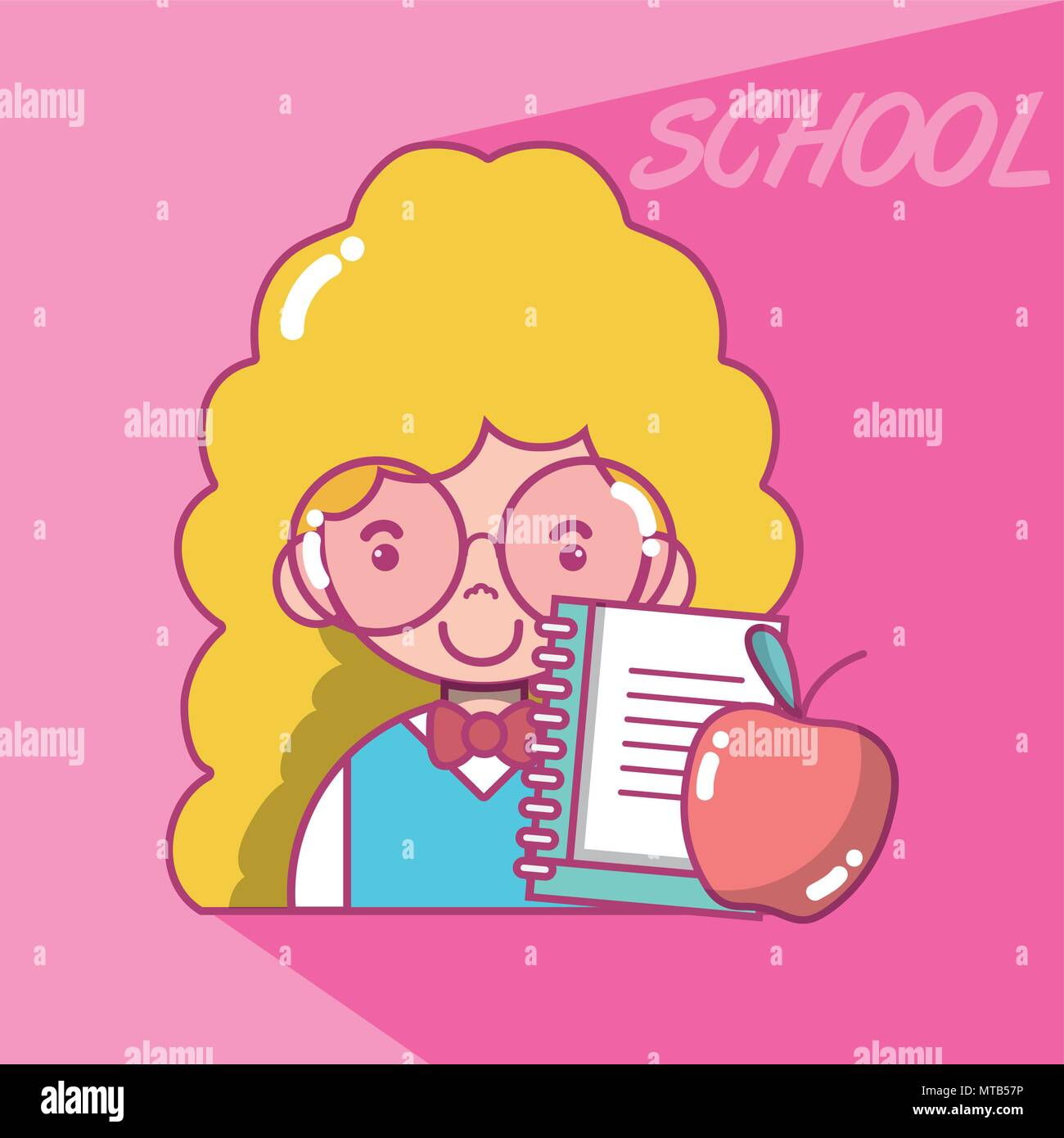 School student girl Stock Vector Image & Art - Alamy