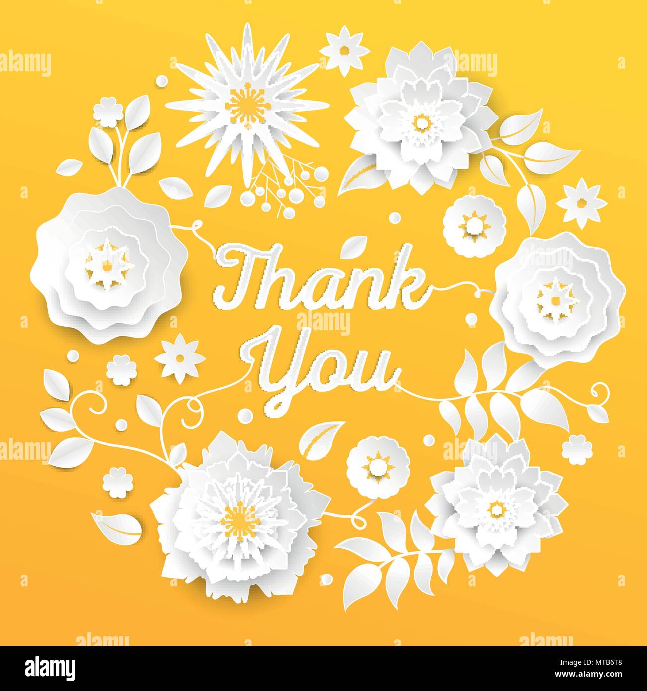 Thank you - modern vector colorful illustration Stock Vector Image