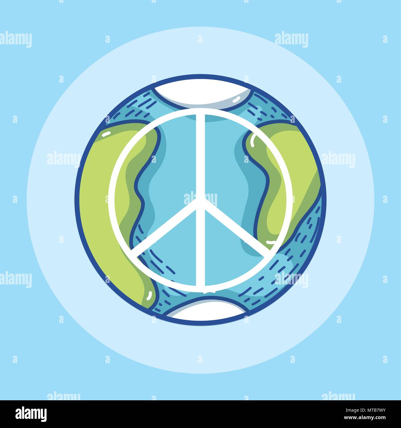 Peace and love symbol Stock Vector Image & Art Alamy