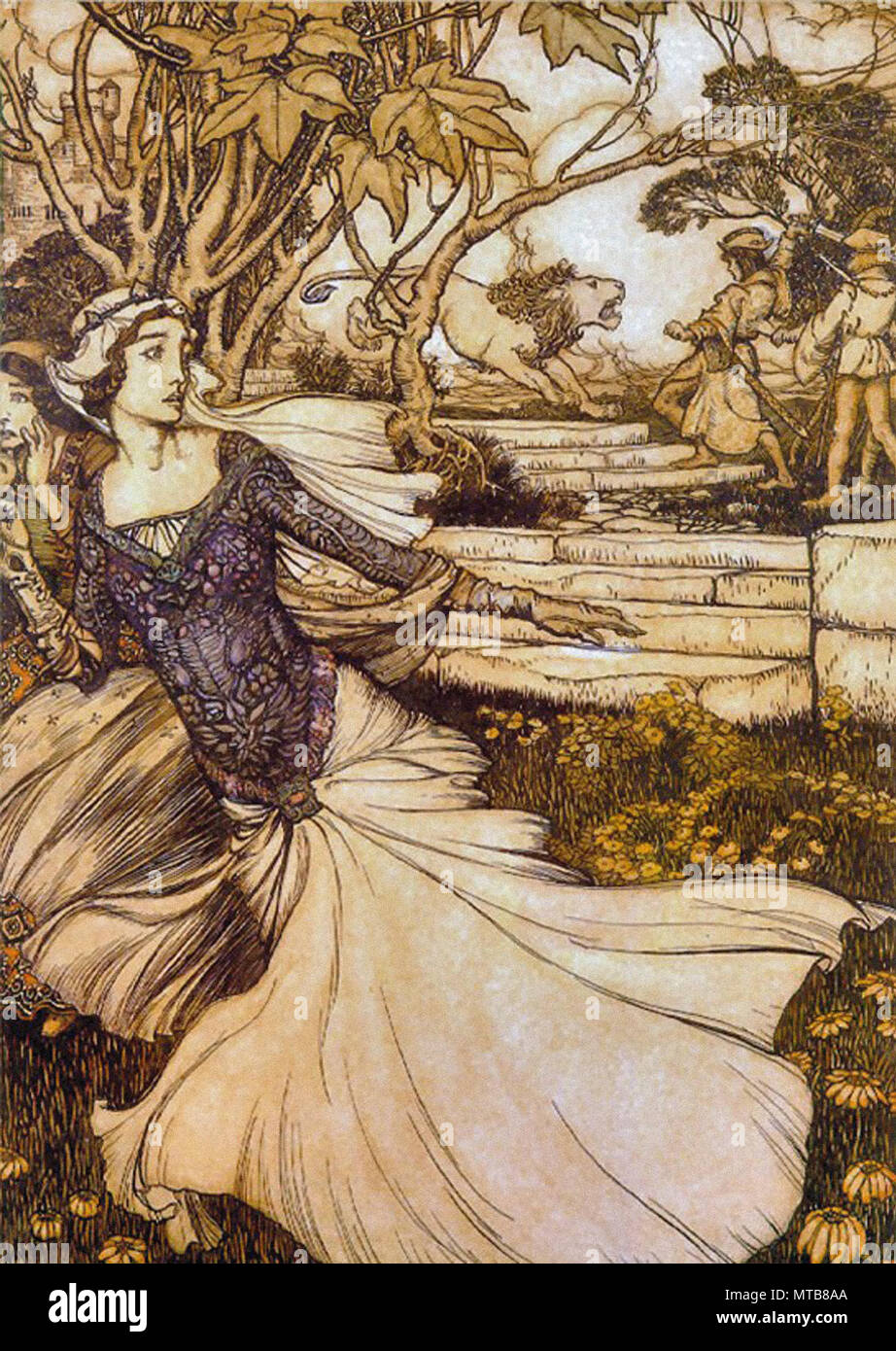 Rackham Arthur - Stories of King Arthur - the Rescue of Guinevere 1 ...