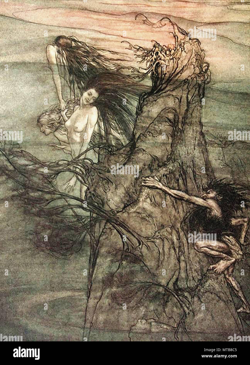 Rackham Arthur - the Ring of the Nibelung 03 Stock Photo