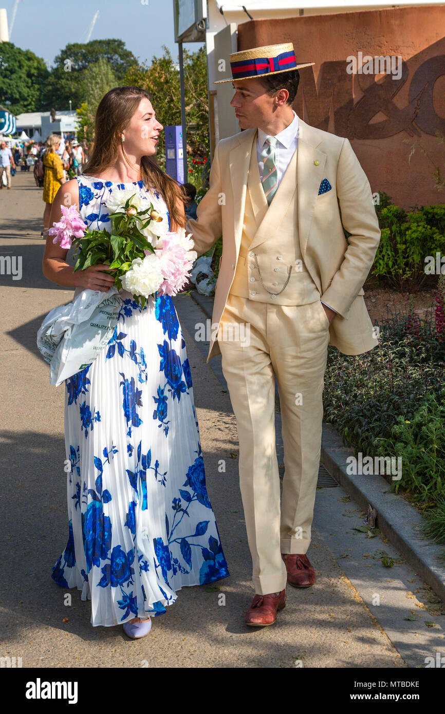 Chelsea Flower Show, London Saturday 27th May 2018 Stock Photo