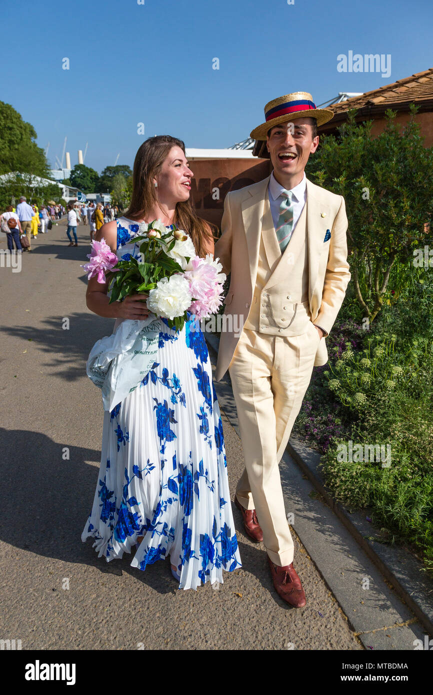 Chelsea Flower Show, London Saturday 27th May 2018 Stock Photo