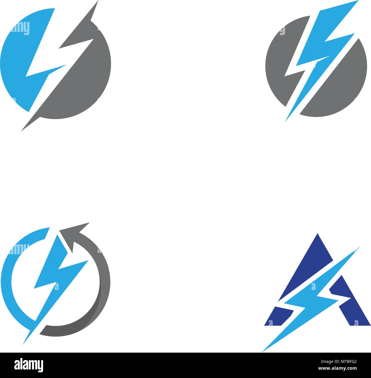 Lightning Logo Template vector icon illustration design Stock Vector ...