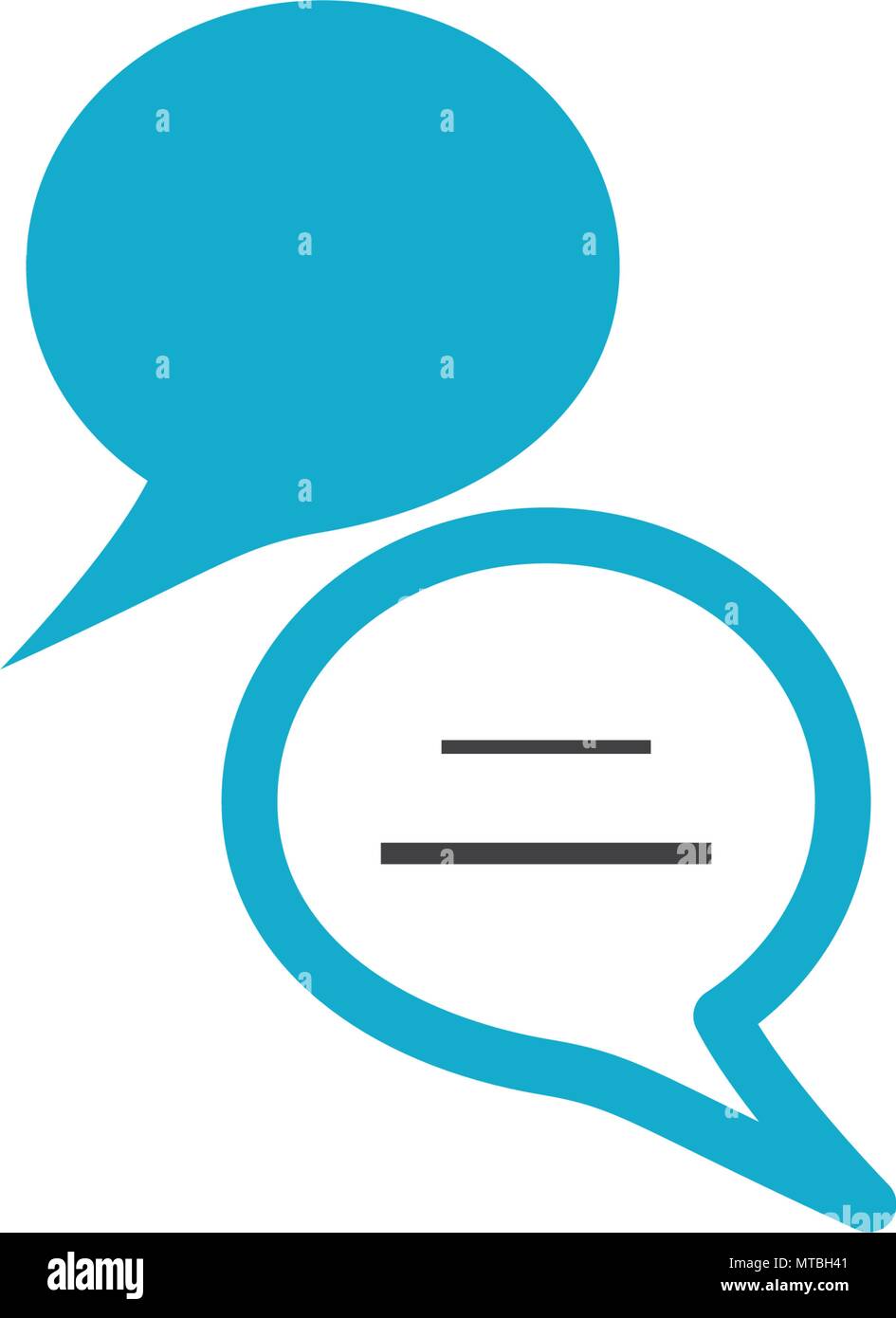 Speech bubble icon Logo template vector illustration Stock Vector
