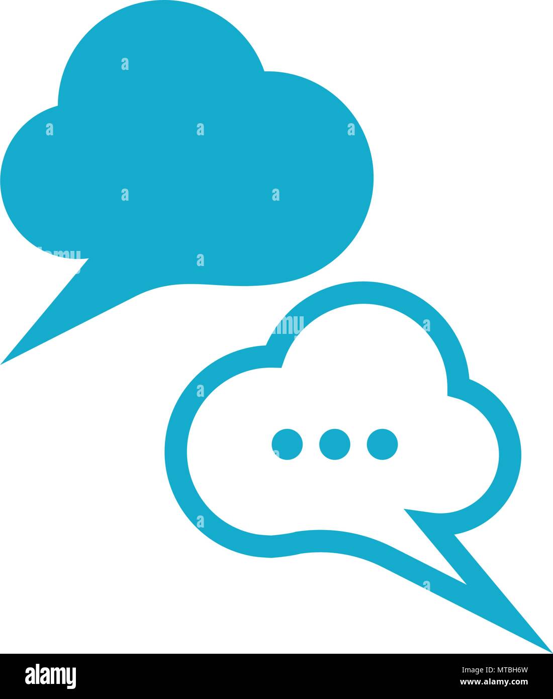 Speech bubble icon Logo template vector illustration Stock Vector Image ...