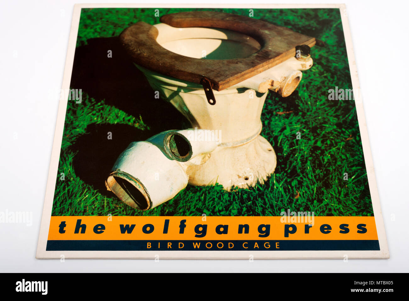 The Wolfgang Press Bird Wood Cage vinyl LP Stock Photo