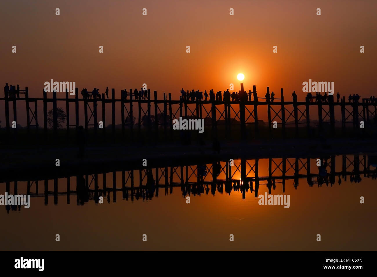 Teak footbridge hi-res stock photography and images - Alamy