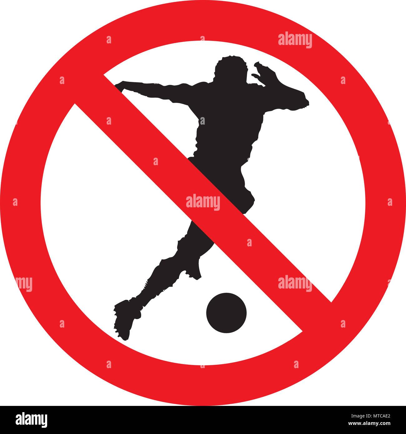 No football allowed sign hires stock photography and images Alamy