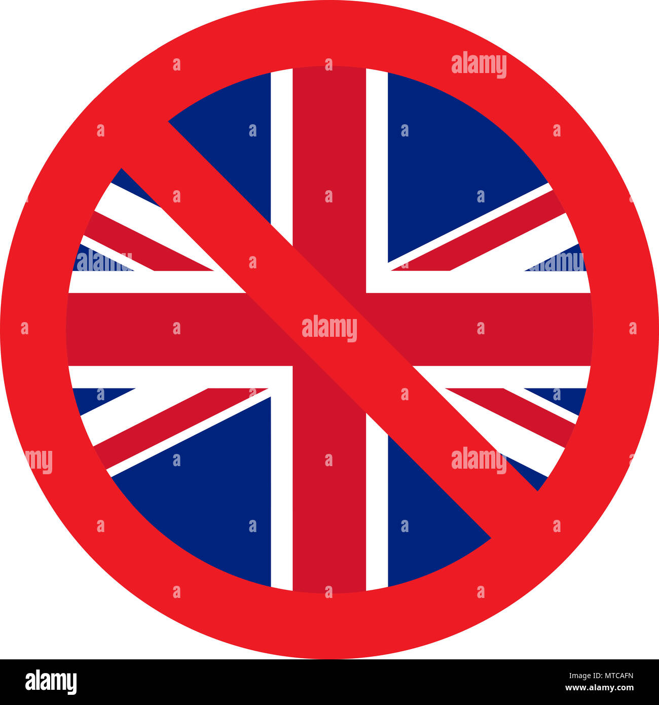 No UK allowed sign Stock Photo - Alamy
