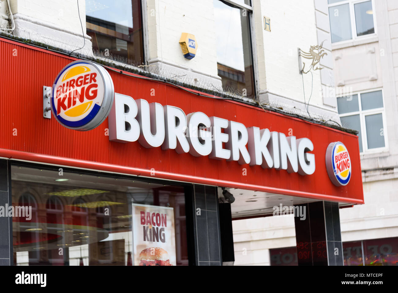 Cardiff, Wales, UK, May 27, 2018 Founded in 1953 Burger King is a