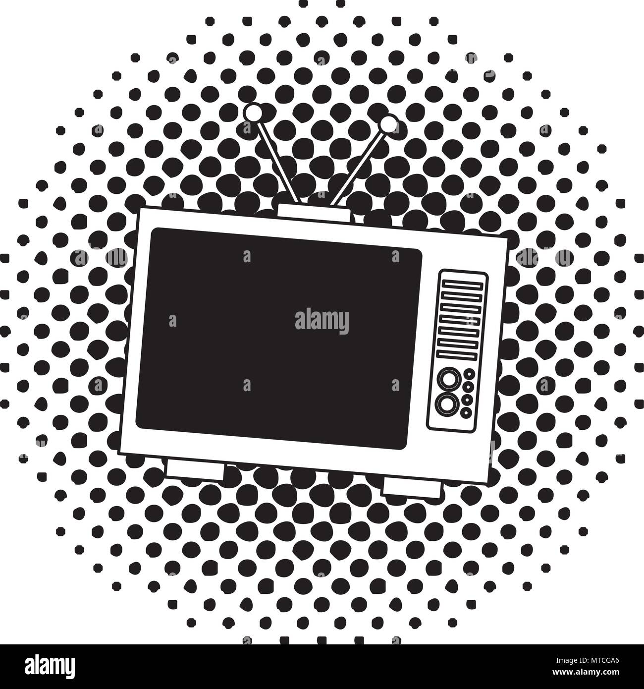vintage television device retro old Stock Vector Image & Art - Alamy