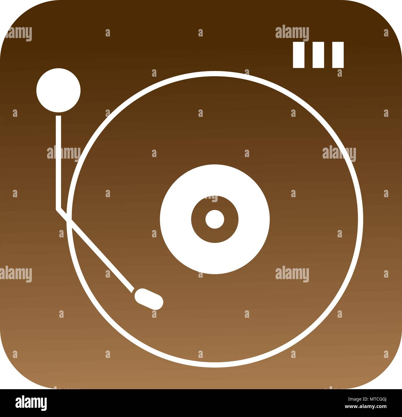 turntable vinyl record music audio vintage retro Stock Vector Image ...
