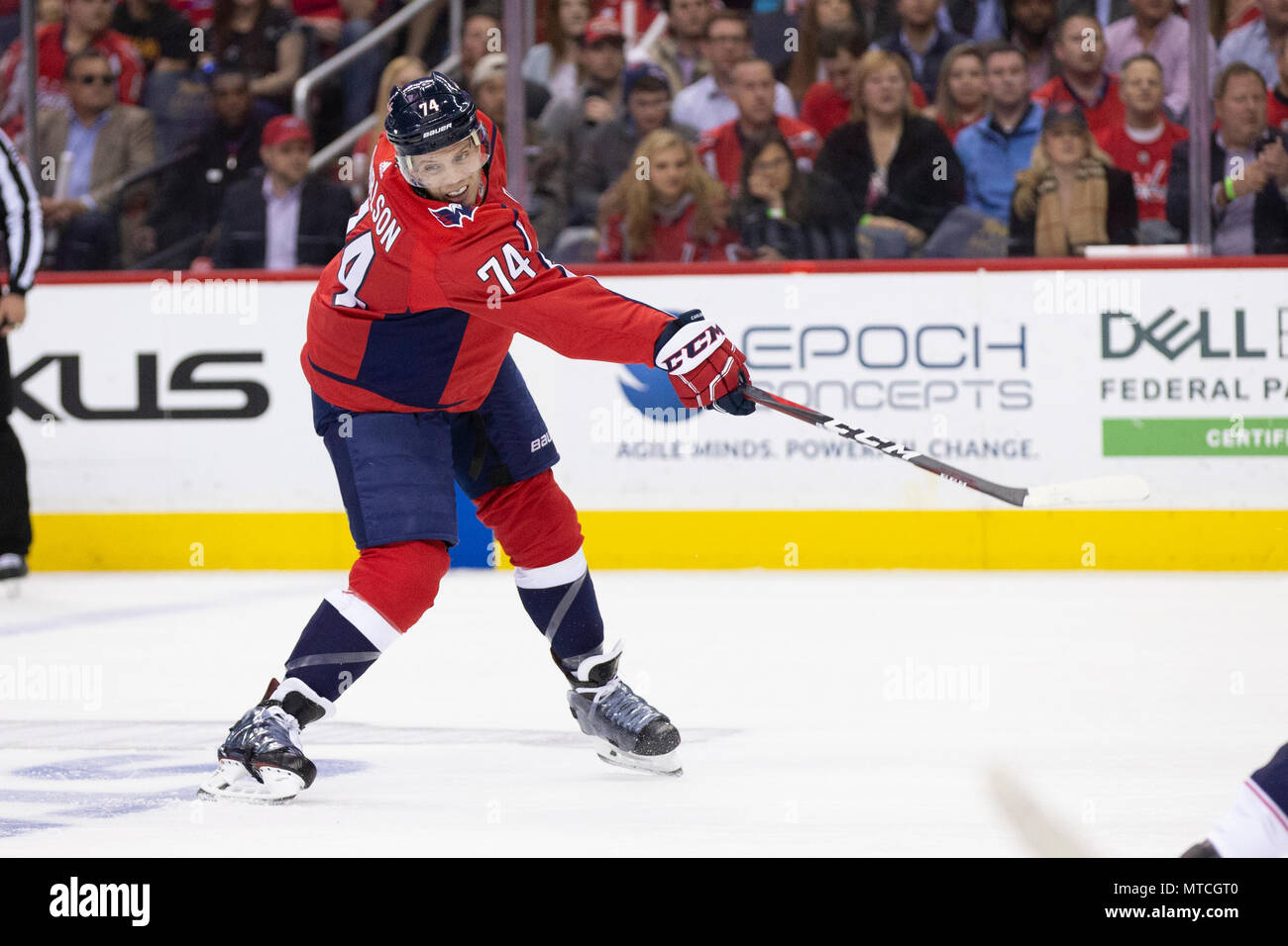 Capitals defenseman John Carlson (74). Stock Photo