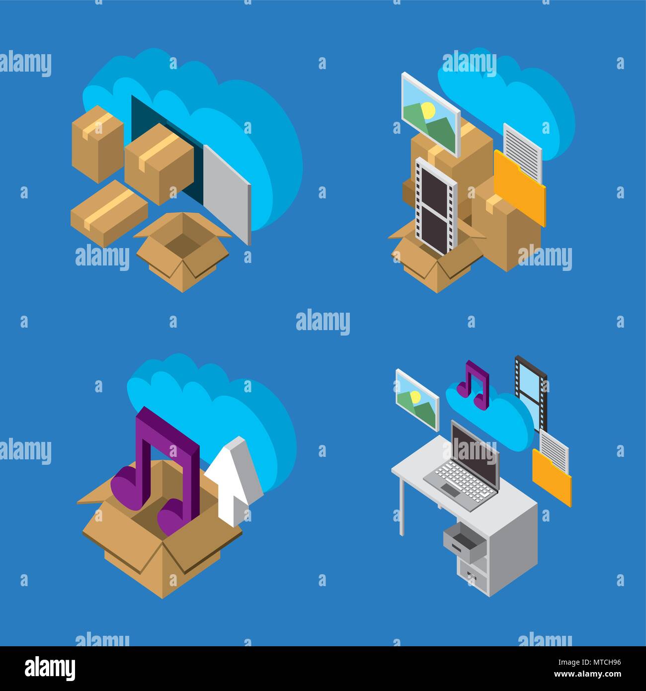 Cloud storage box music hi-res stock photography and images - Alamy
