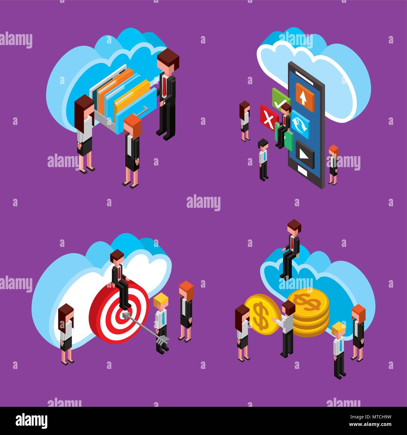 people cloud computing storage Stock Vector Image & Art - Alamy