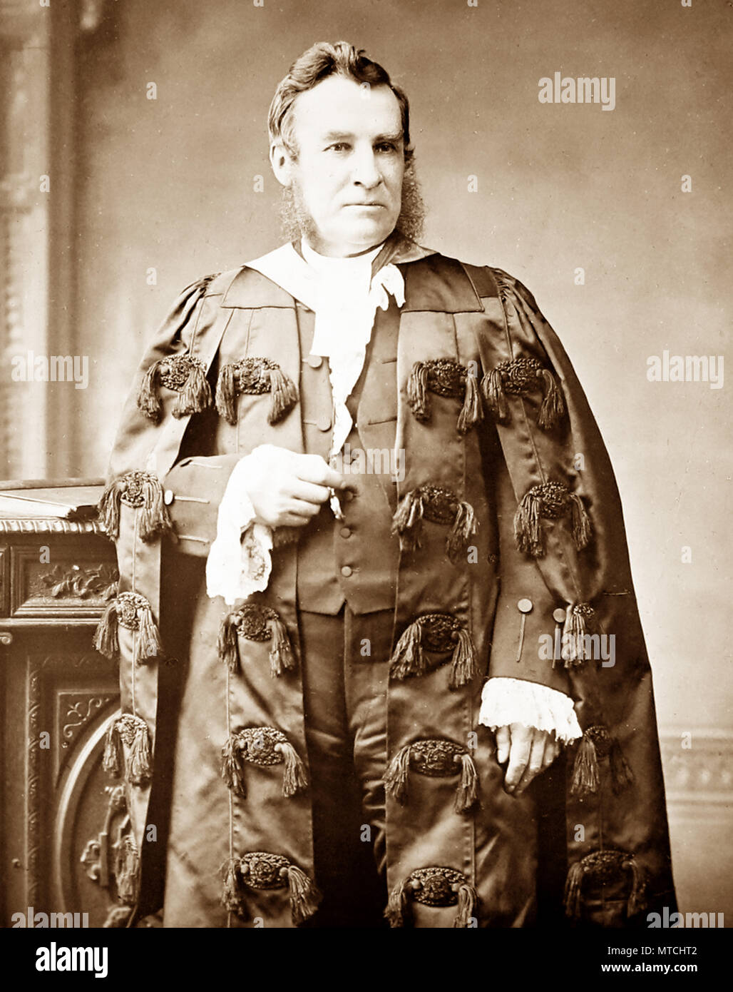 Rev. Prof. Archibald Charteris, Church of Scotland, Victorian period Stock Photo