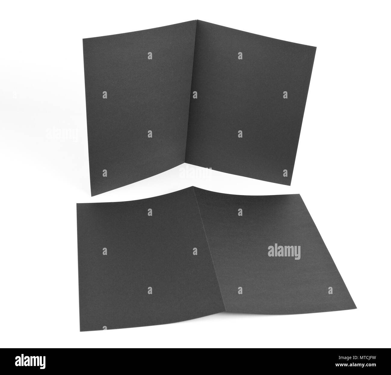 Magazine, booklet, postcard, business card or brochure mockup template Stock Photo