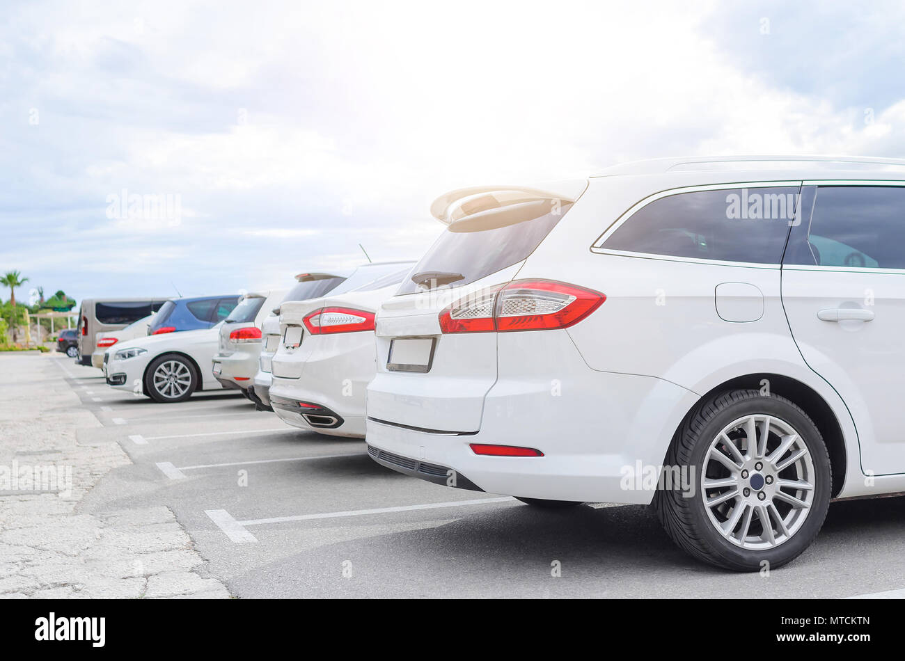 Seaside parking hires stock photography and images Alamy