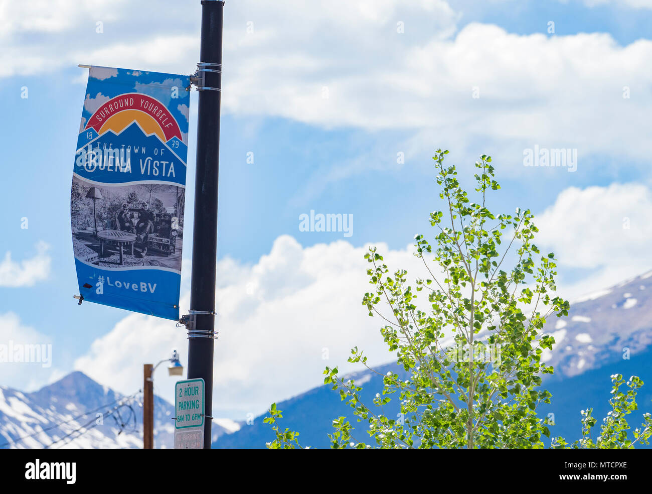 Buena Vista CO street scene Stock Photo Alamy