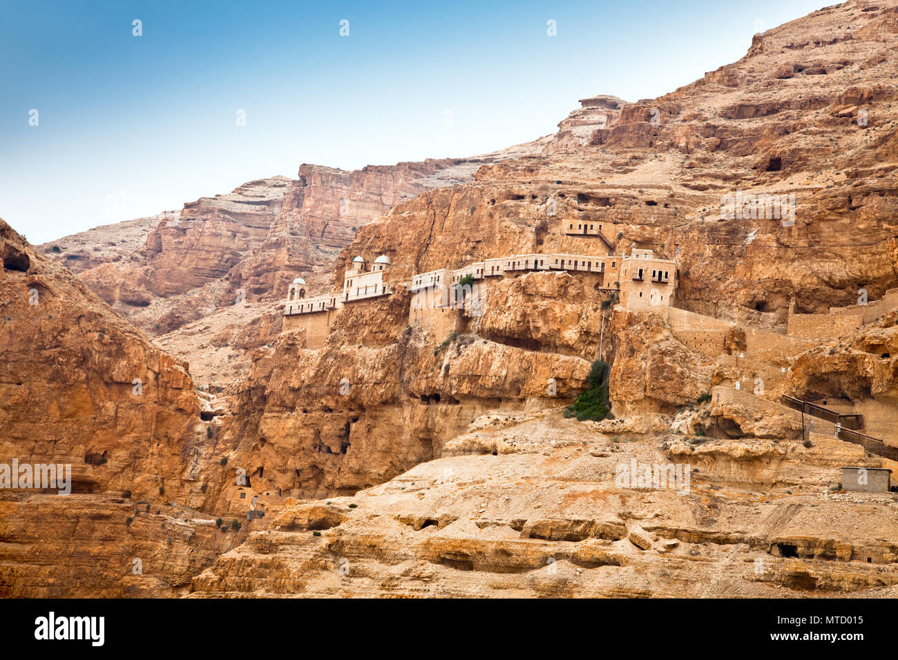 Mount of Temptation, Jericho, West Bank, Palestine, Israel Stock Photo