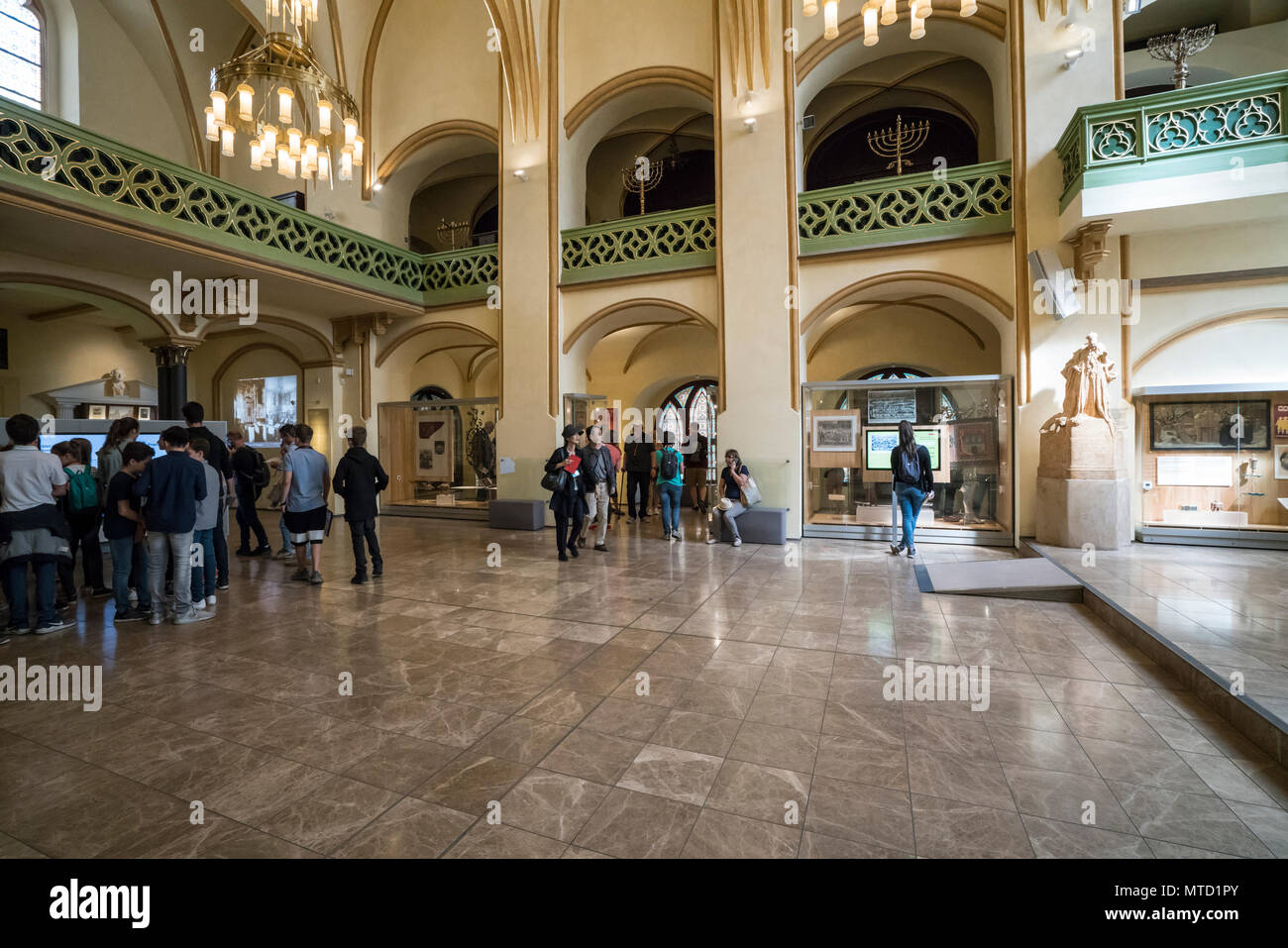 view of the interior of the Jewish Museum in Prague, Czech Republic Stock Photo