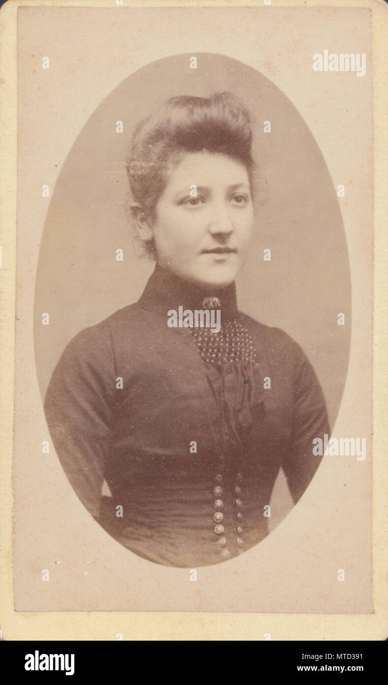 Bridport CDV (Carte De Visite) of a Victorian Lady Stock Photo