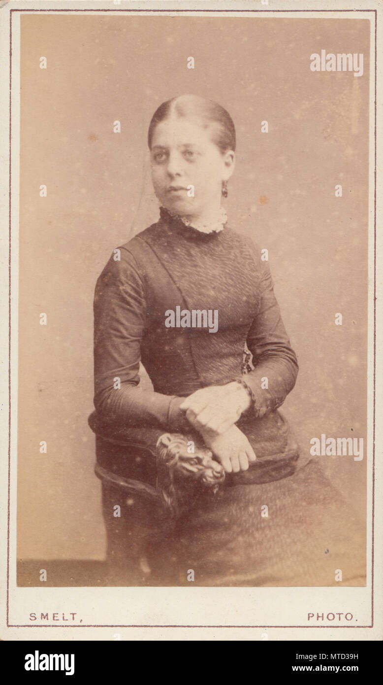 Basingstoke CDV (Carte De Visite) of a Victorian Lady Stock Photo