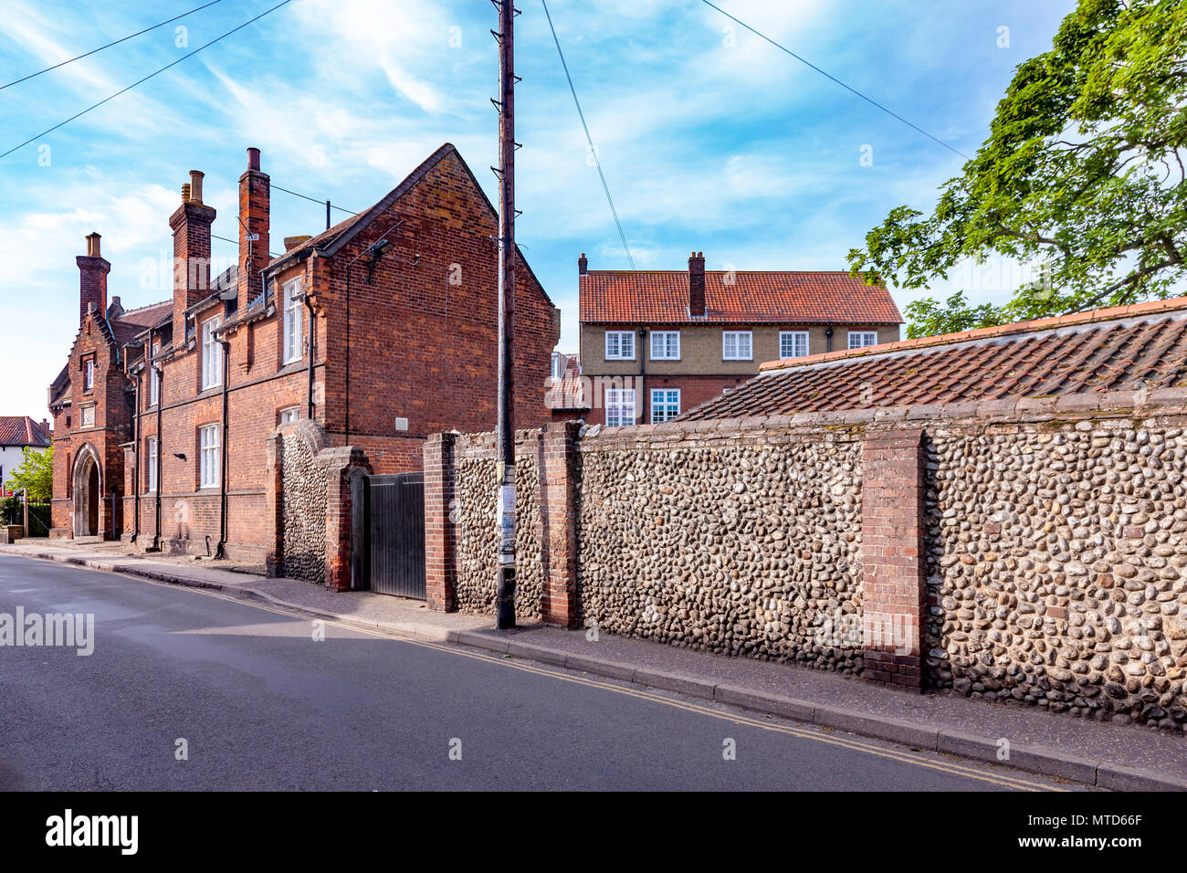 Holt a Georgian town in Norfolk. England. UK Stock Photo - Alamy