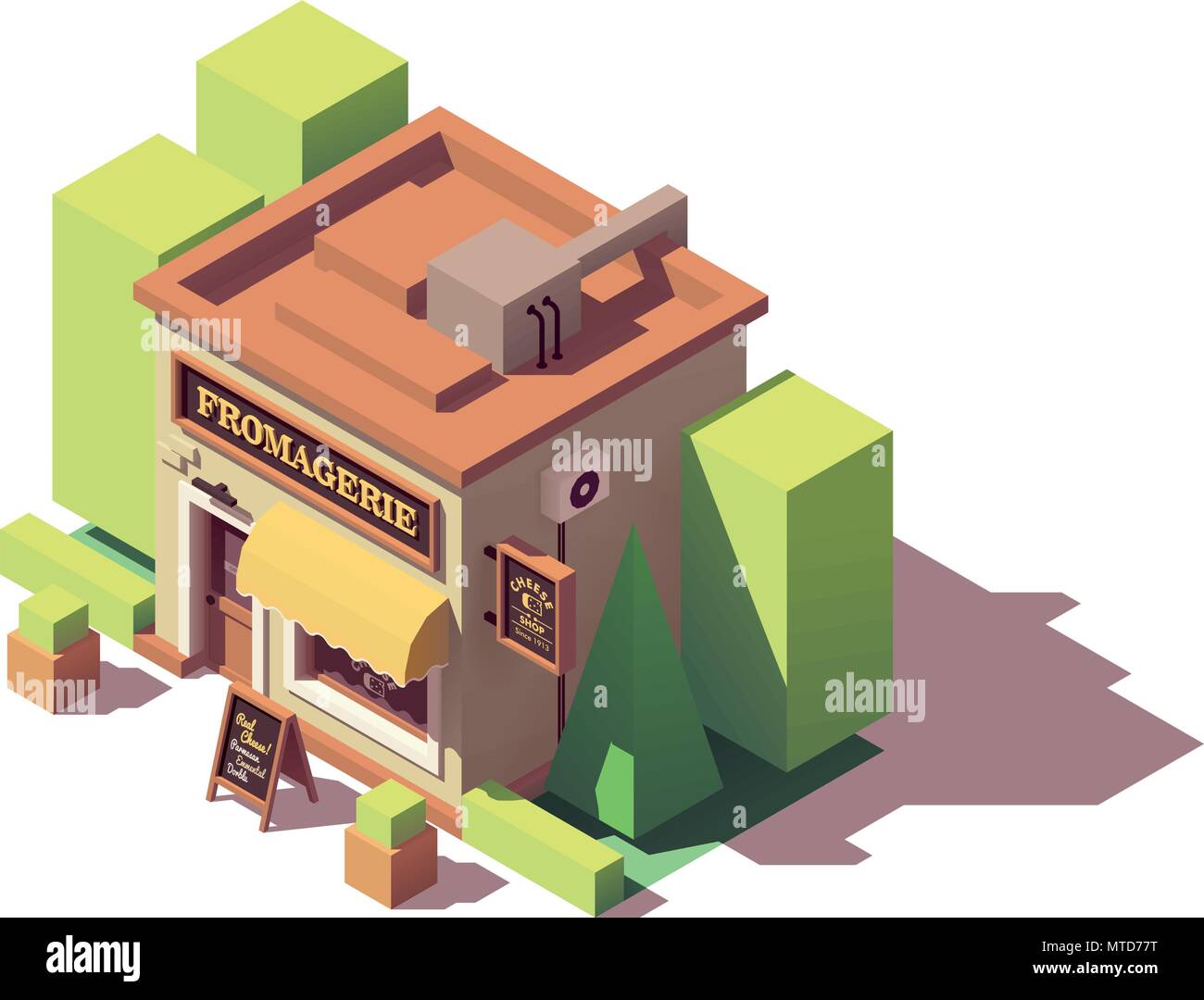 Vector isometric cheese shop Stock Vector Image & Art - Alamy