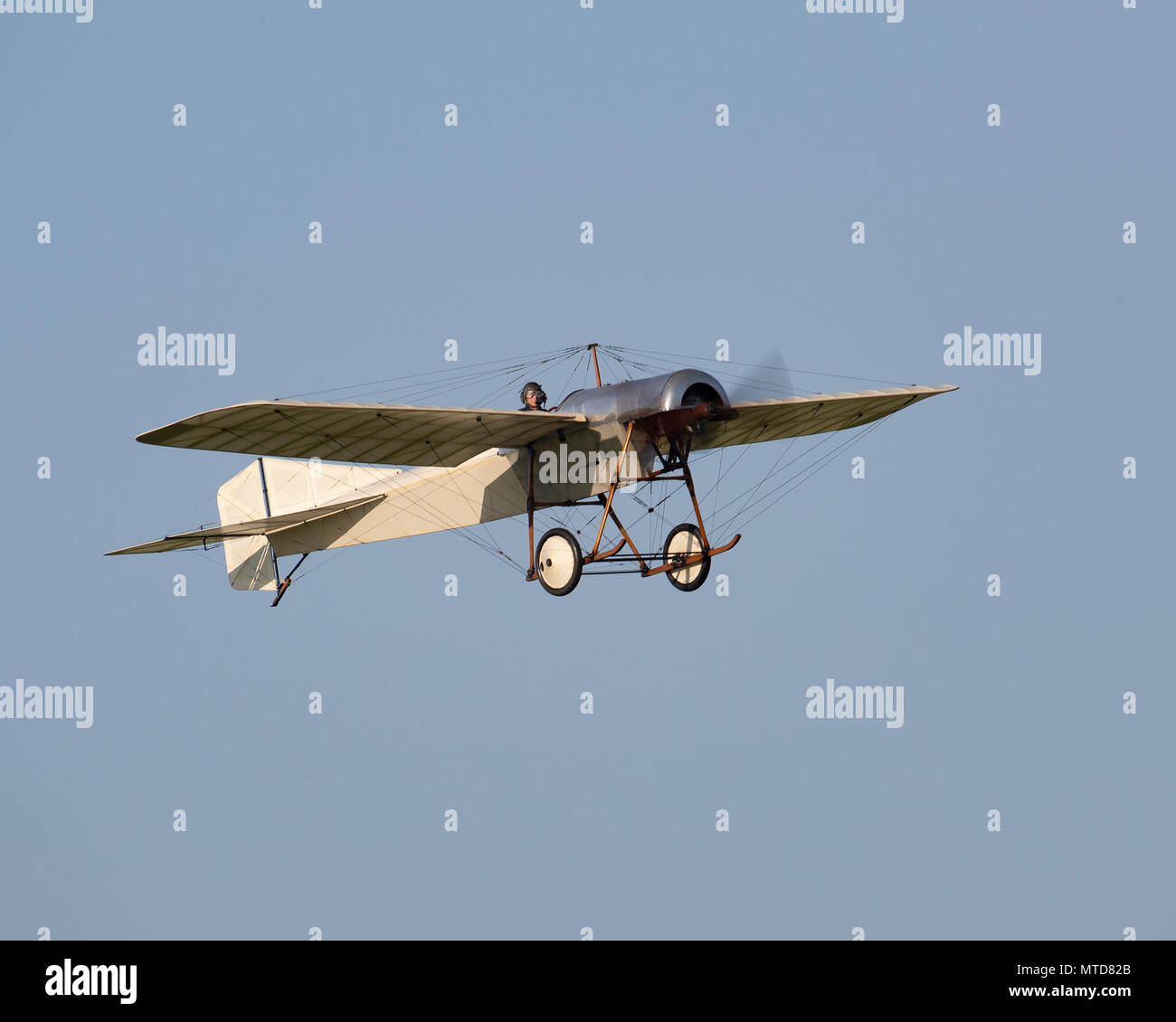 Blackburn Monoplane flying at the Shuttleworth Trust Stock Photo