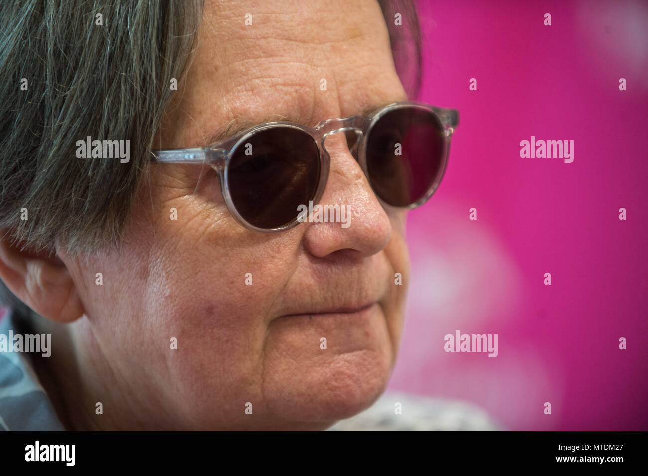 Polish Film Director, Agnieszka Holland attends a press conference during the 11st Film Music Festival in Krakow. Stock Photo
