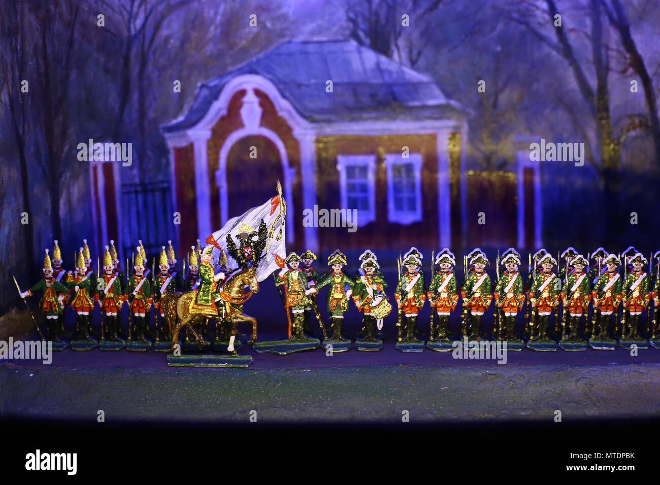 Saint Petersburg, Russia. May 29, 2018. Toy soldier museum opens in
