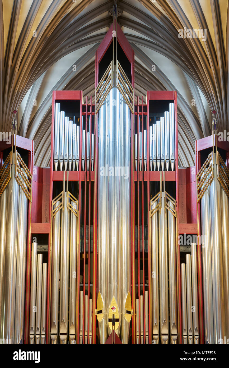 Church organ, St. Giles Cathedral, Edinburgh, Scotland, Great Britain Stock Photo