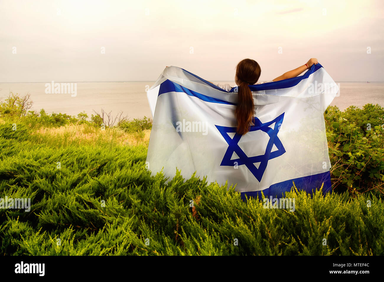 little Israeli girl Stock Photo