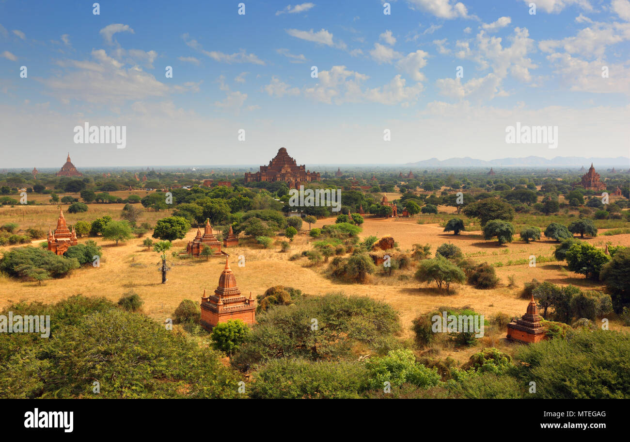 Landscape with Temples in Bagan, Myanmar (Burma Stock Photo - Alamy