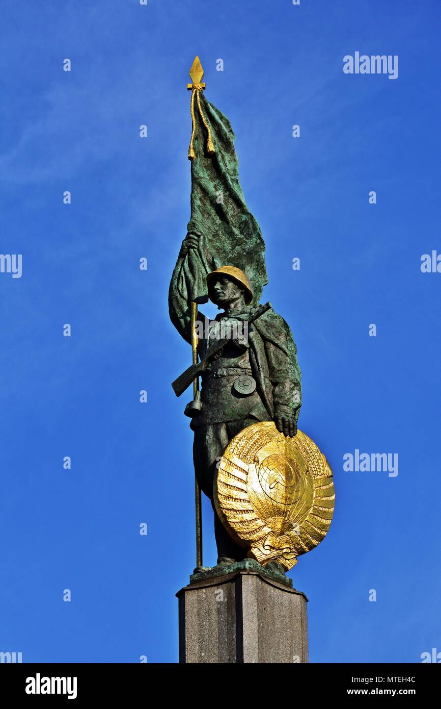 Second World War monument in Vienna, Austria Stock Photo