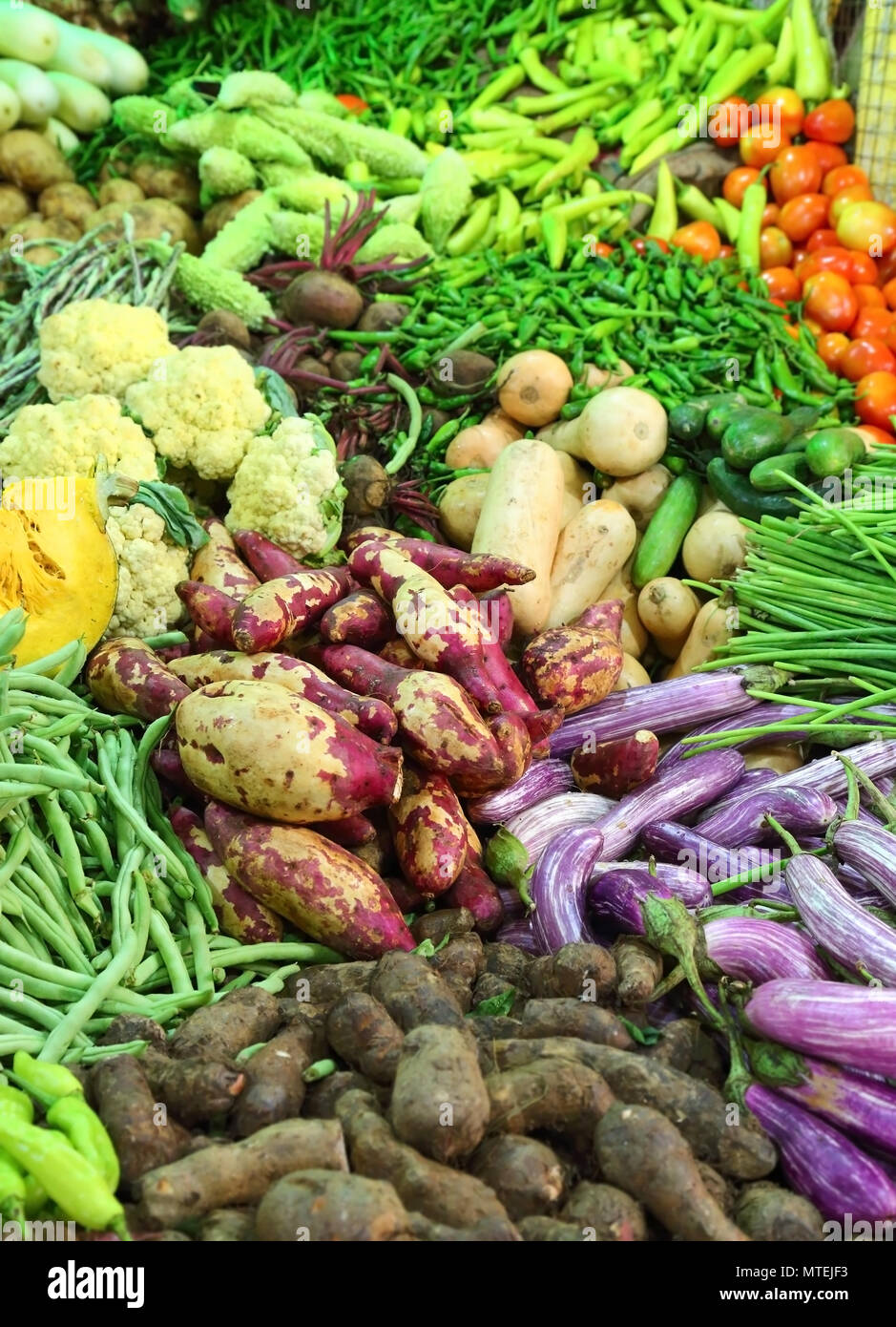 vegetables on market in india Stock Photo Alamy