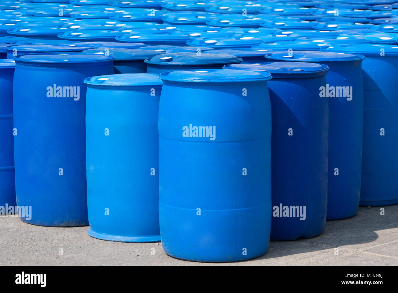 Blue barrels hires stock photography and images Alamy