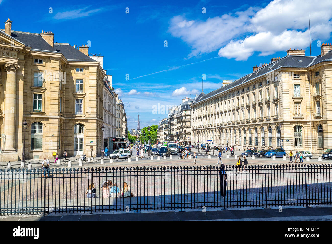 The town hall of the 5th arrondissement in Paris, France Stock Photo