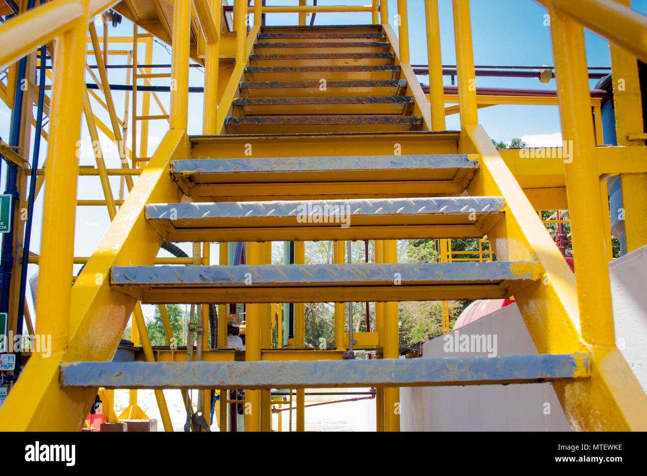 Industrial Ladder Company, Industry Staircase Outdoors Stock Photo - Alamy