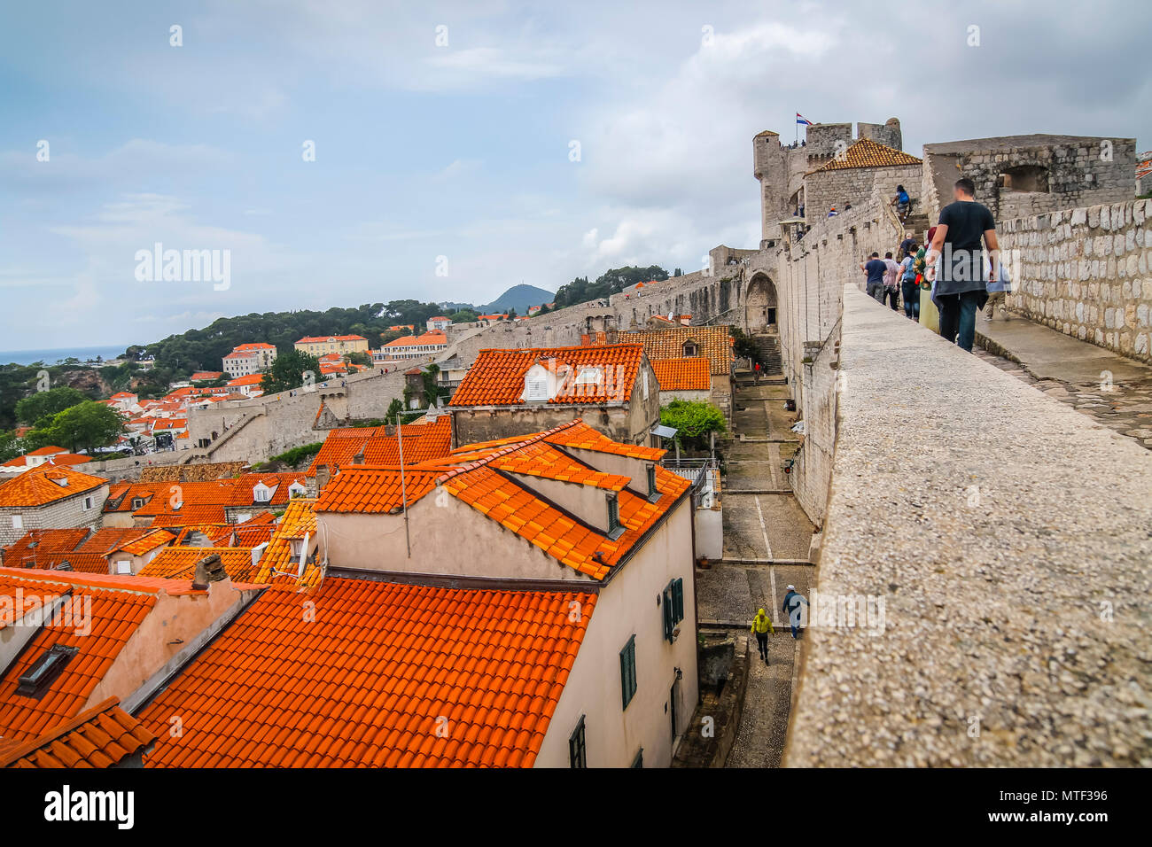 Dubrovnik old city view in Croatia Stock Photo