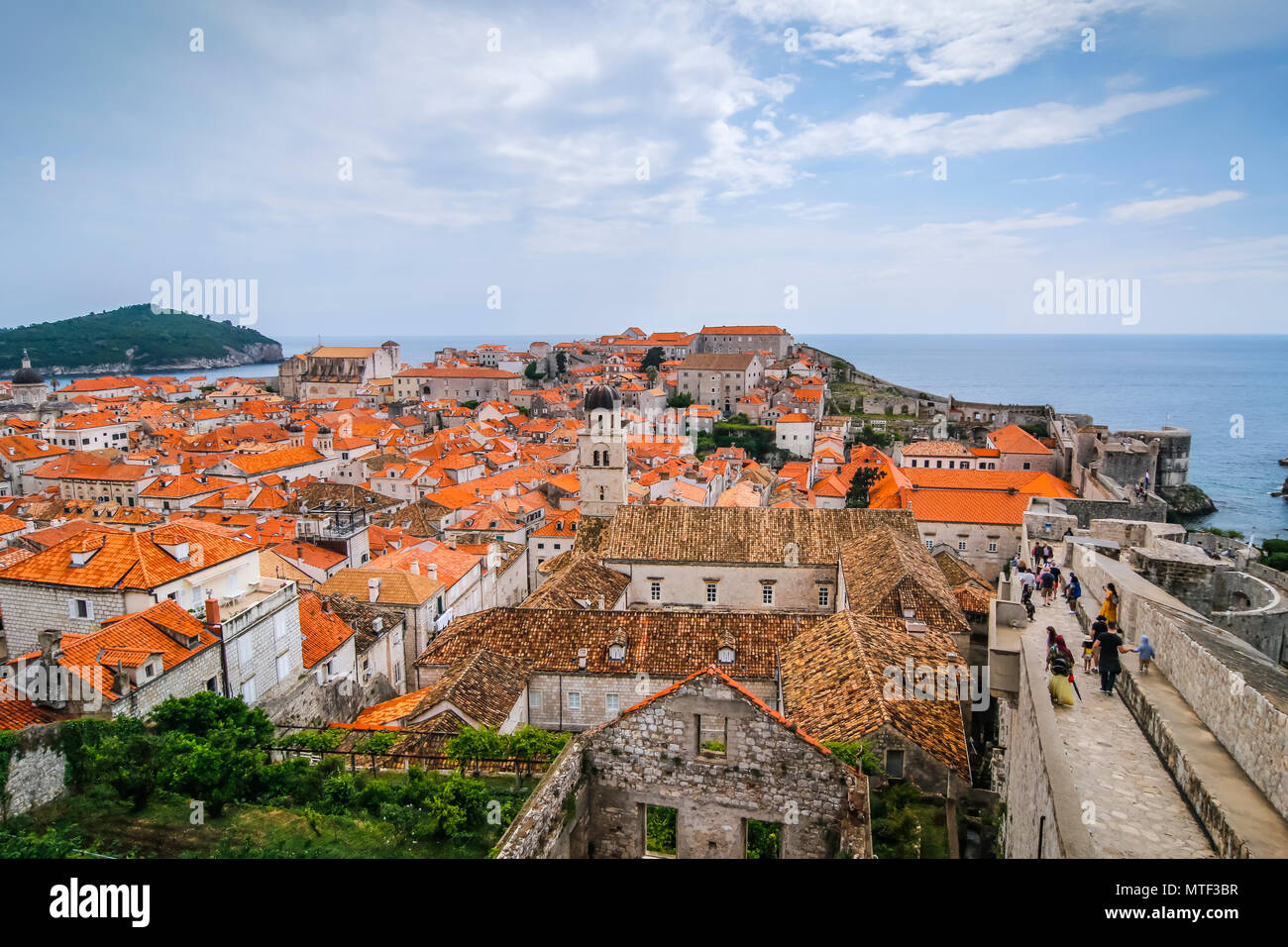 Dubrovnik old city view in Croatia Stock Photo