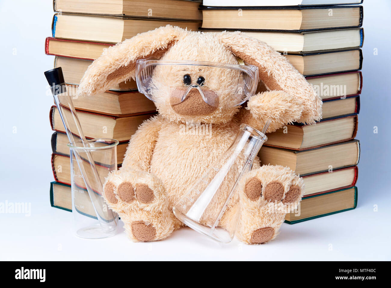 Laboratory glassware flasks beaker isolated hires stock photography