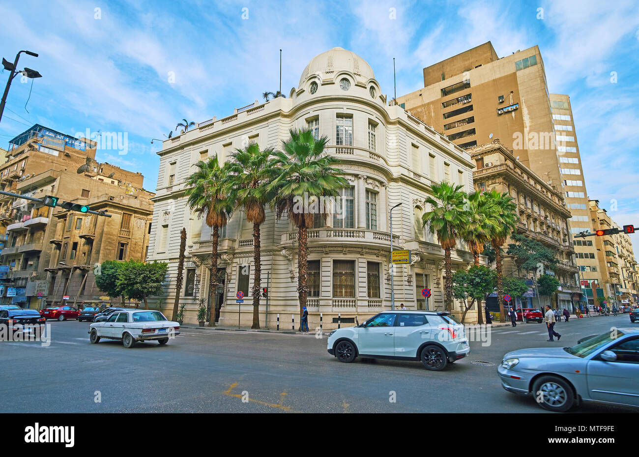 CAIRO, EGYPT DECEMBER 24, 2017 The scenic Colonial style mansion in