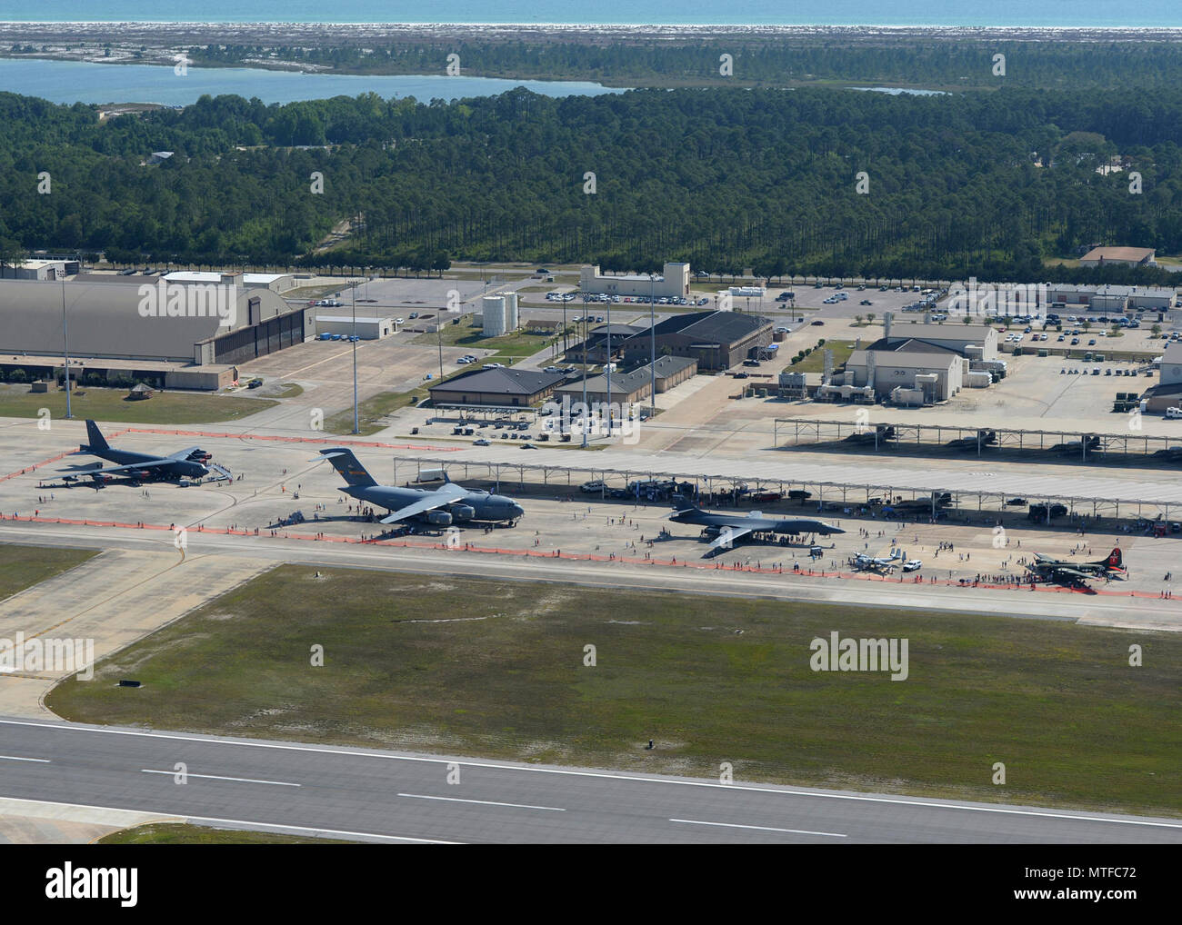 Aircraft of past and present and from across the Air Force sit on display at Tyndall Air Force