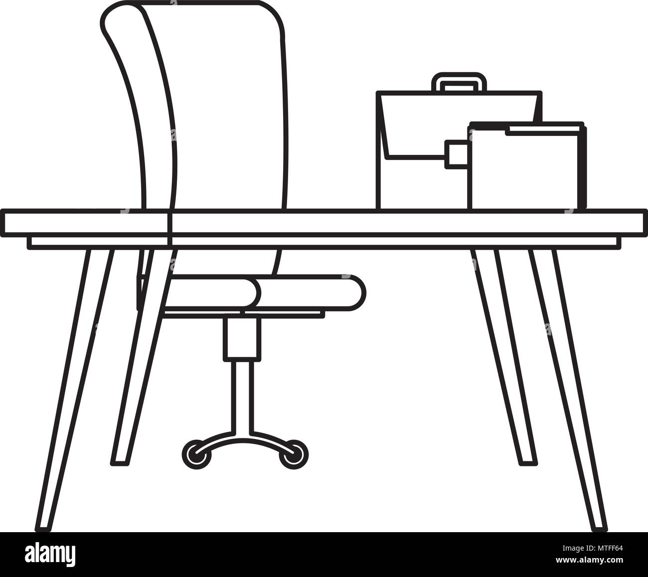 Simple desk scene Black and White Stock Photos & Images - Alamy