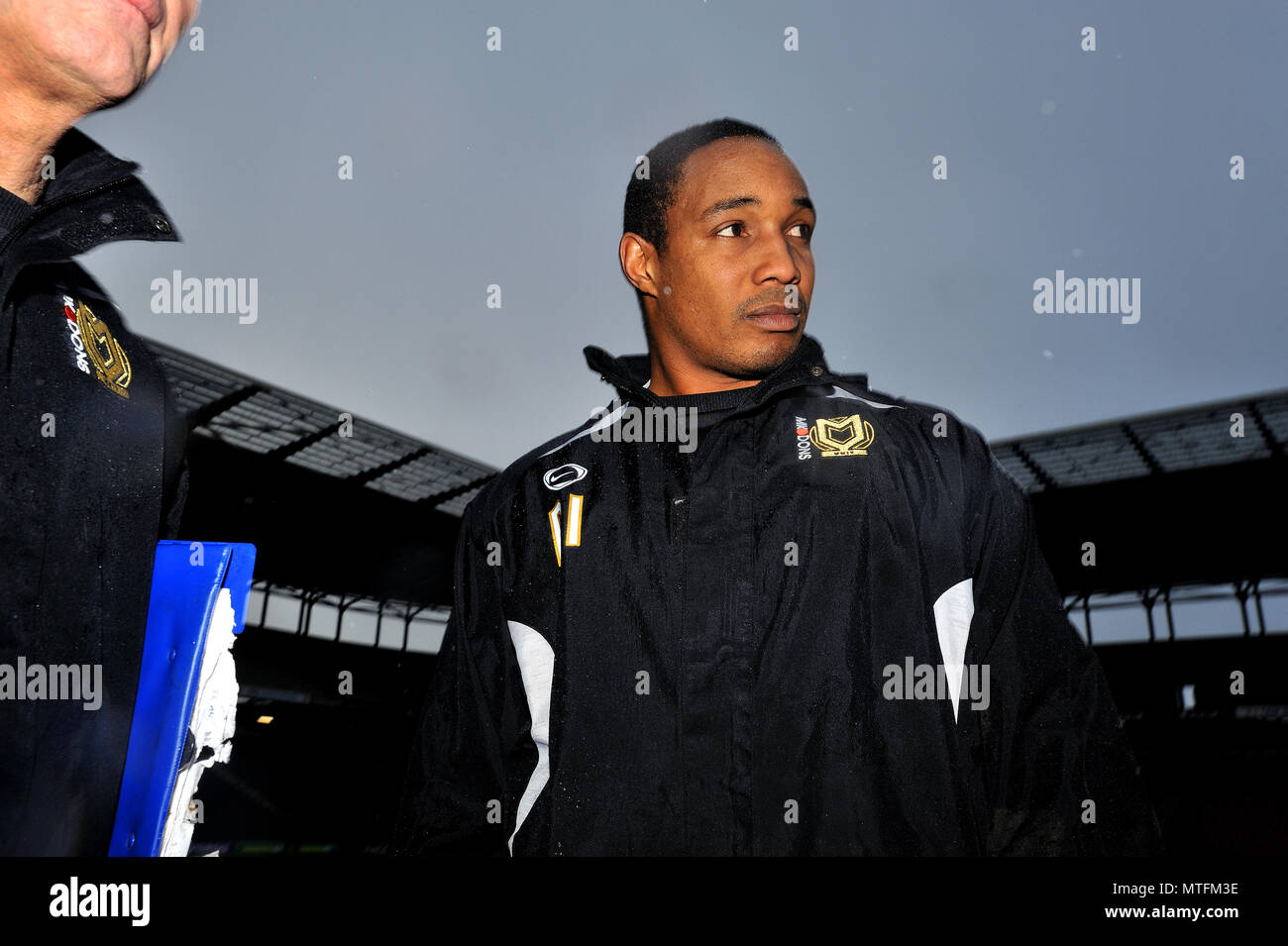 Paul Ince, Ex England, West Ham United, Manchester United, Inter Milan and Liverpool soccer player, photographed here during his management career at MK Dons. Stock Photo