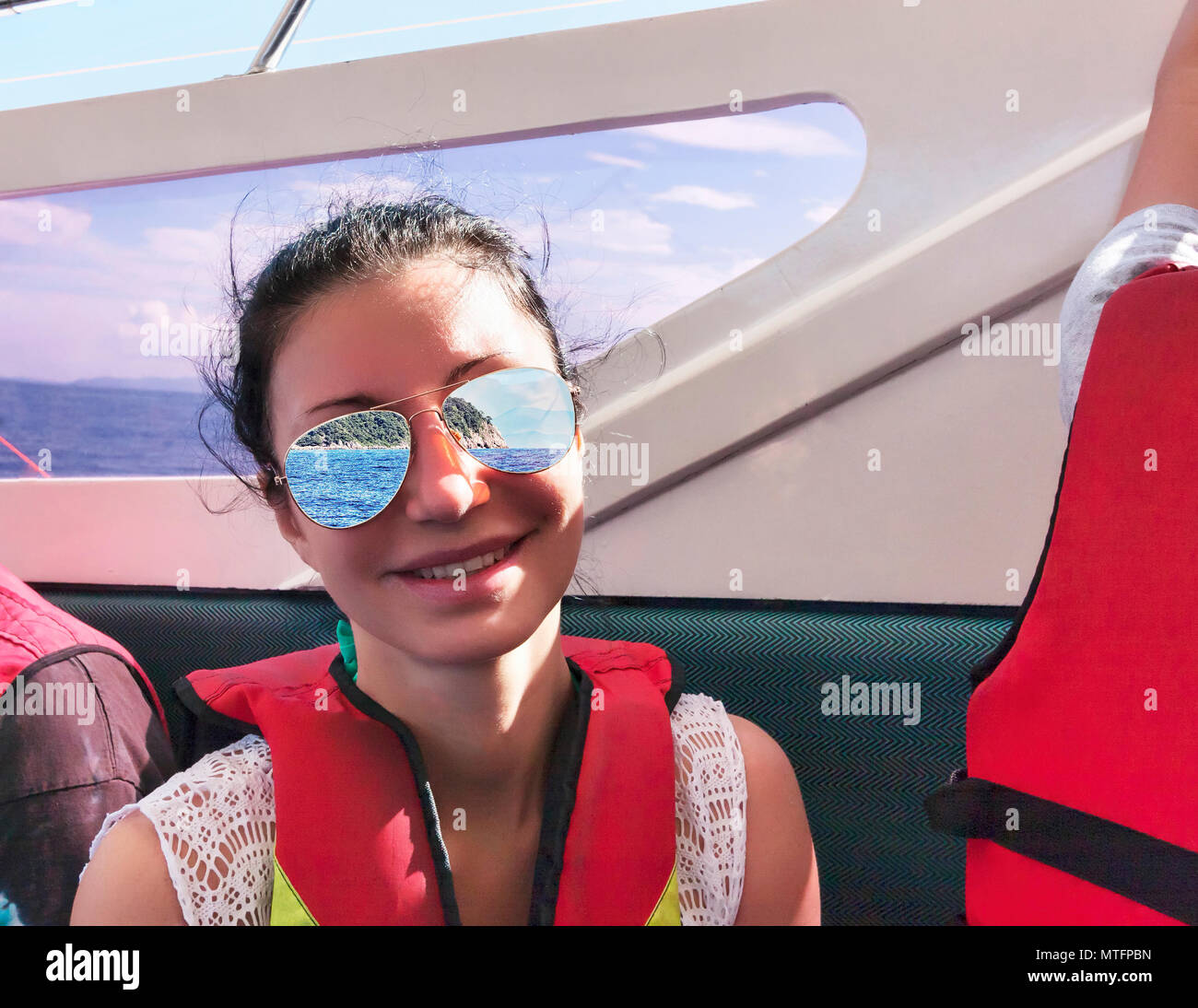 Girl Wearing Lifejacket High Resolution Stock Photography and Images ...